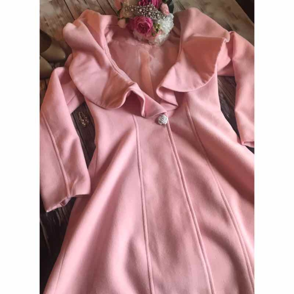 ๐ Pink dressy pea coat size small ๐ - Picture 2 of 7